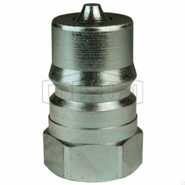 Dixon DQC H Industrial Interchange Female Plug, 9/16-18 Nominal, Female O-Ring Boss End Style, Steel H2OF3